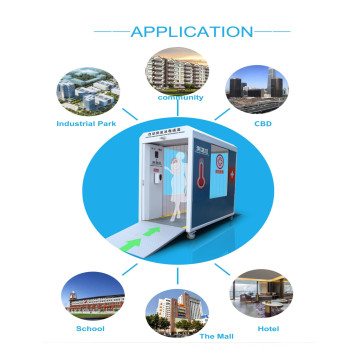 Smart Temperature Measurement and Disinfection Channel